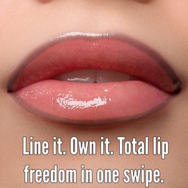 Mynena Peel Off Lip Stain & Liner with Hyaluronic Acid & Vitamin E | Tear Lipstick for Long Lasting Natural Matte Color Tattoo | Stay-On Tint for All-Day Wear | Asher