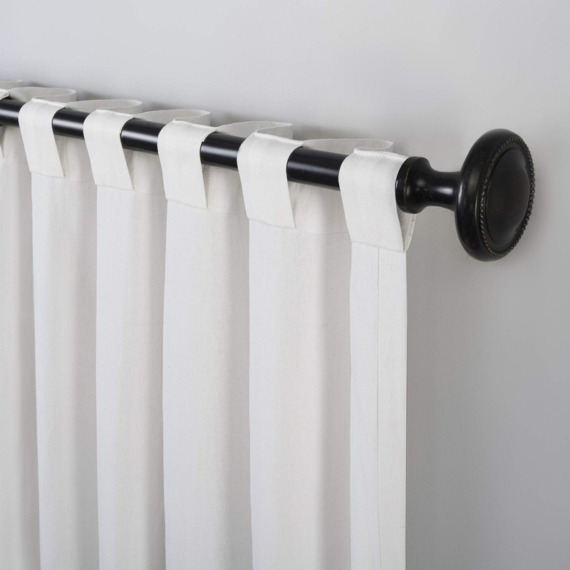 Scott Living Renato Linen Blend Semi-Sheer Back Tab Curtain Panel,