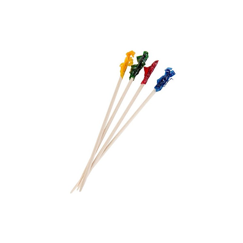 Perfect Stix FP4-200ct Sandwich Frill Picks, 4", Assorted (Pack of
