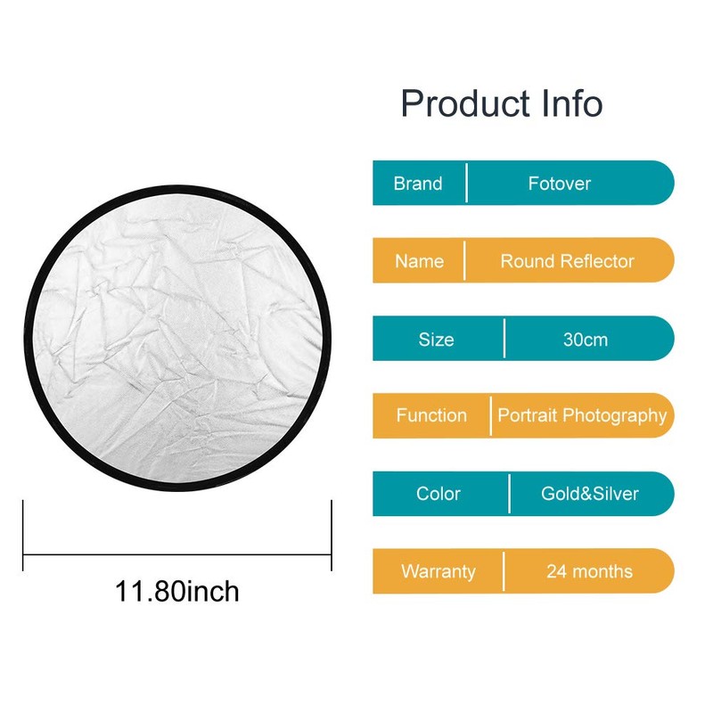 Fotover Folding Reflector Hollow Light Reflector