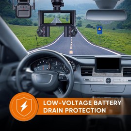 HUPEJOS Type-C Hardwire Kit with Radar Detection Type C, Suitable for V50-4CH and V7PLUS Dash Cam, 12V-24V to 5V/2.5A, with Low Voltage Protection, 24-Hour Radar Detection Parking Monitoring