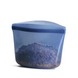 Stasher Premium Silicone Reusable Food Storage Bowl, Deep Ocean, Microwave, Sous Vide, Dishwasher, Oven and Freezer Safe, BPA Free, Leak-free, Eco-friendly, 2-Cup Bowl