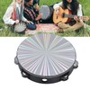 Radiant Tambourine Reflective Clear Crisp Sound Double Row Bell Drum