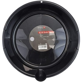 Simply Tools ODP06 Oil Drain Pan (6L), Glossy Black Thermoplastic