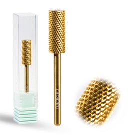 Curacoro Nail Drill Bits 3/32'' - Small Barrel Carbide Bit (Medium) for Professional Finish, Precisely Remove, Refine, Smooth Acrylic or Gel Nails, Nail Art Pedicure Manicure Salon & Home