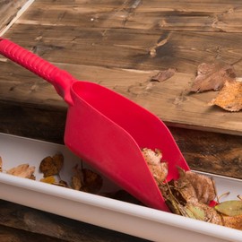 Gravidus Gutter Cleaning Set 5 Pieces for Carport & Patio or Garden Shed - Gutters Remove Leaves and Weeds - with Scraper, Shovel and 3 Iron Sticks