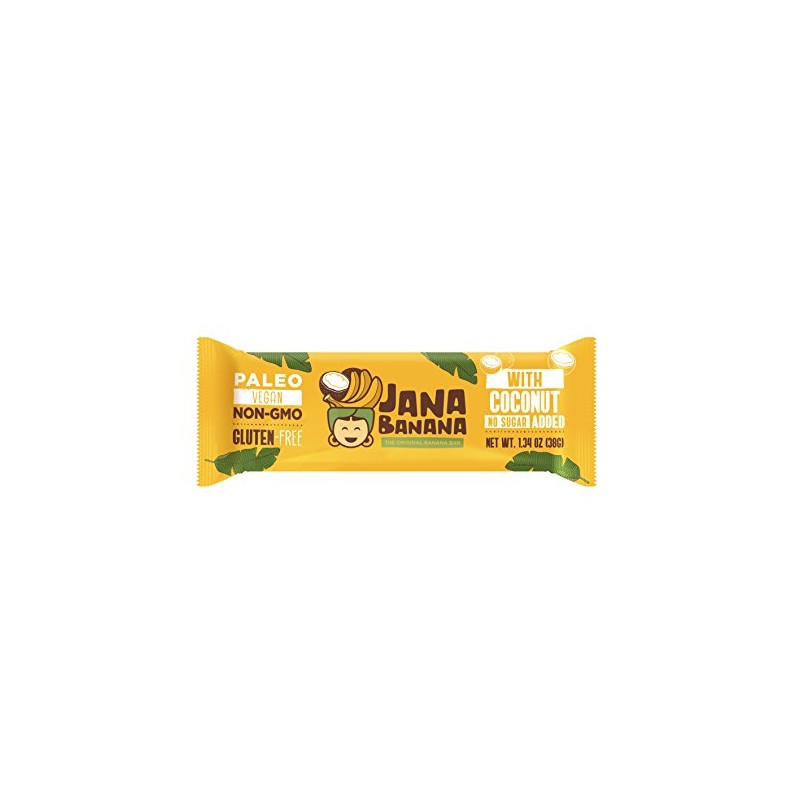 JanaBanana Plant Based bar with Coconut (Pack of 12)