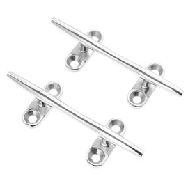 Cleats Boat Cleats Set of 2 Marine Grade 316 Stainless Steel Small Marine Boat Mooring Sailboat Jet Ski Mooring Cleats Mooring Sea Anchor Deck Rope Fixing 100mm