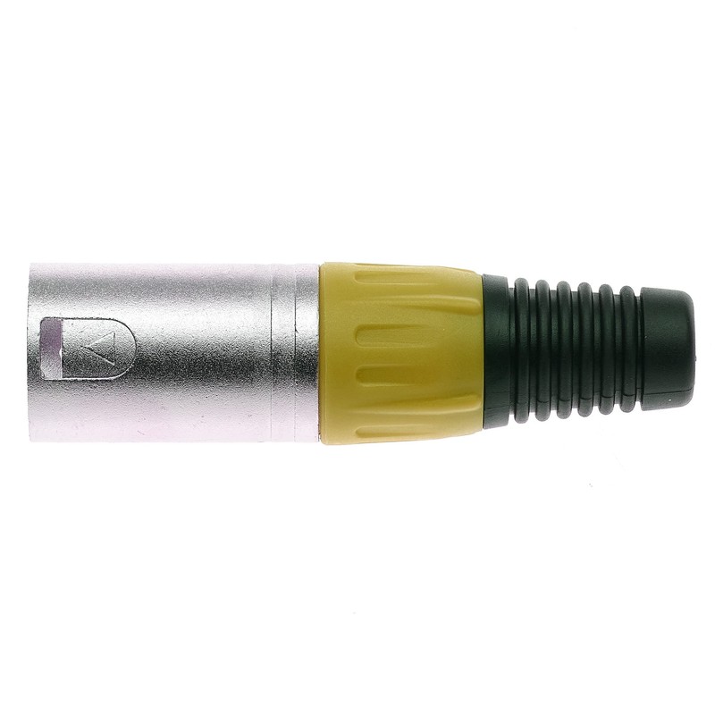 Keple 3 Pin XLR Connector Yellow - Male Audio Microphone
