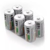 EBL D Cell Size NIMH Rechargeable Batteries 1.2V Battery +