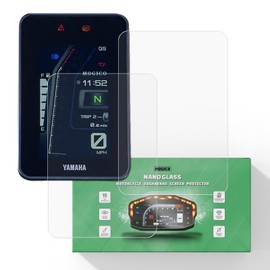 Mogico Motorcycle Accessories Nano Glass Dashboard Screen Protector Kit for Yamaha Tenere 700 World Raid 2022-2024 / MT-07 2023-2024 (2 x Anti Glare)