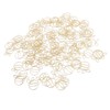 100Pcs Gold Paper Clips Cute Shape Stainless Steel Multifunction Metal