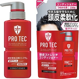PRO TEC Scalp Stretch Conditioner Body Pump 10.6 oz (300 g) + Refill 8.1 oz (230 g)