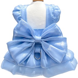 Dog Dress for Small Girl Dogs Cat Dresses for Cats Only Pink Pet Dresses with Bow Decor Cute Summer Girl Dog Skirts,Sleeveless Small Chihuahua Yorkie Clothes