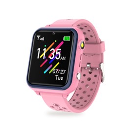 Jwatch Kids Smart Watch Phone Sos with 10 Stories 16 Puzzle Games Stopwatch Alarm Clock Kids Watches Toys for 6 7 8 9 10 11 12 Boys Girls Gift for Birthday Christmas （Pink）…