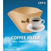 Menalux CFP4 - 100 Papierfilter, Nummer 4, für Filterkaffeemaschinen