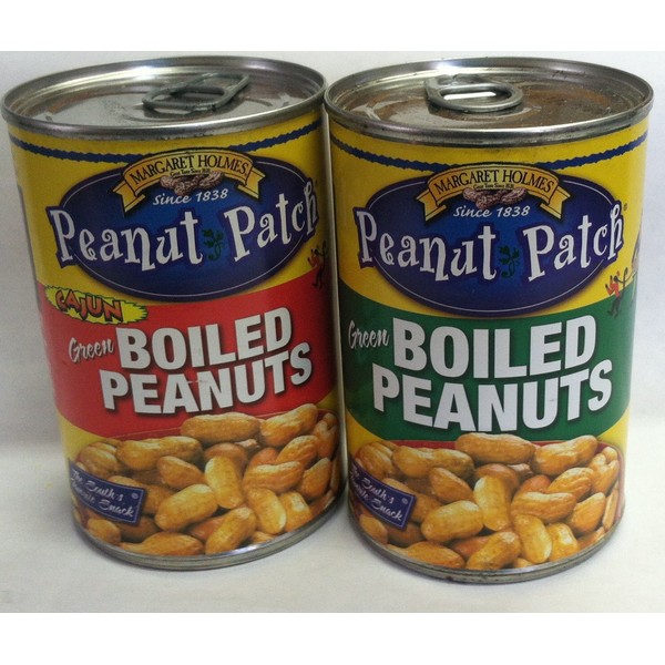 Peanut Patch Green Boiled Peanuts and Cajun Green Boiled Peanuts and 1 Each -13.5 Floz. Cans