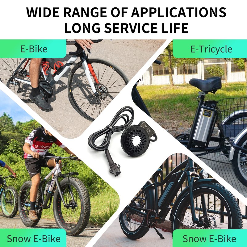 Ebike KT V12-L Double Hall Pedal Assist Sensor，Electric Bike Left
