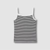 JAJU [JAJU] Women's Cotton Rib Square Neck Sleeveless T-shirt_Jet Black