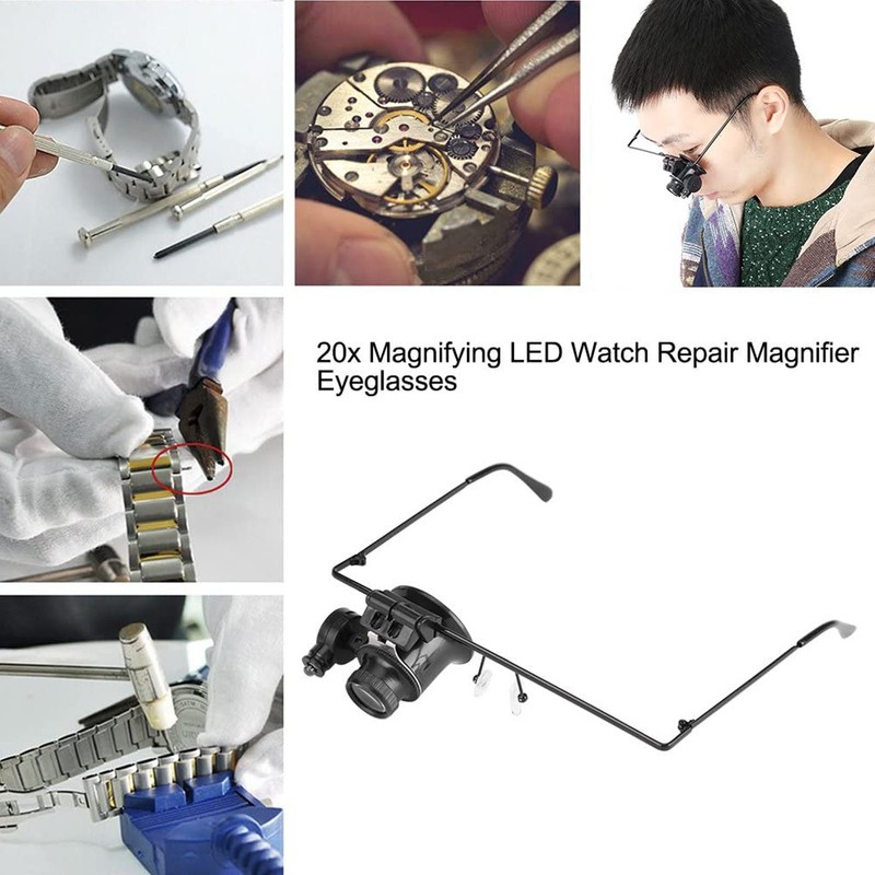 Watch Repair Magnifier 20X Magnifying Single Lens Eye Glasses Loupe