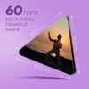 1x Triangle MDF Magnet 6cm - Beach Thai Chi Calm