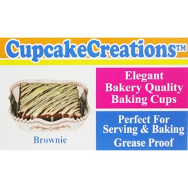 Cupcake Creations 32 Count Brownie & Appetizer Liner, Cream