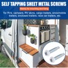 RV Screws White Pan Head Screw 8 X 1 for