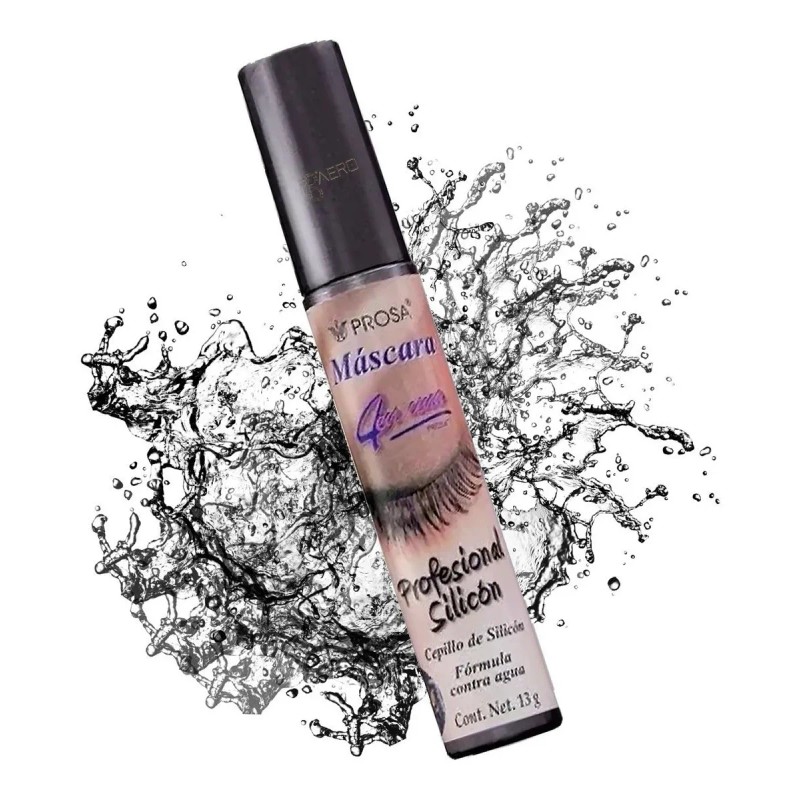 Máscara De Pestañas Prosa Profesional Silicón Waterproof Color Negro