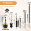 Tookie 6pcs Drill Bit Holder Extension, Flexible Pivoting Magnetic Bit