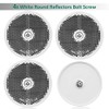 DARKGUARD 4 x Round Reflectors White Diameter 60 mm Approved,