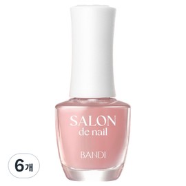 BANDI Salon de Nail Color Nail Polish, 7ml, SH605 Peach Meringue, 6 pcs / 반디BANDI 살롱드네일 컬러 매니큐어, 7ml, SH605 피치머랭, 6개