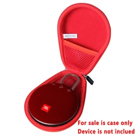 Anleo Hard Travel Case for JBL Clip 3 Portable Waterproof Wireless Bluetooth Speaker (Red)