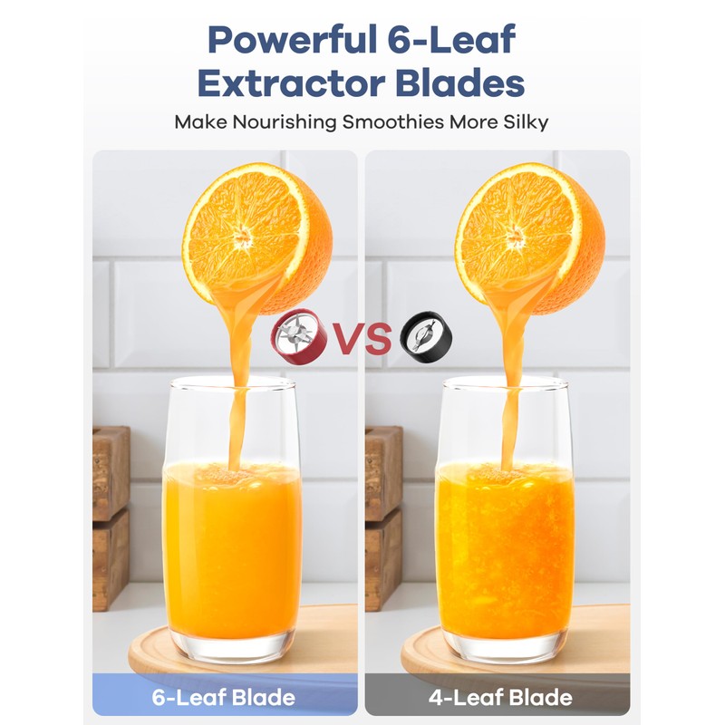 Ganiza 900W Blenders for Shakes and Smoothies, 15-Piece Personal Blender