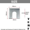 TERF® 100mm X 100mm X 3mm with 25mm Slots Galvanised