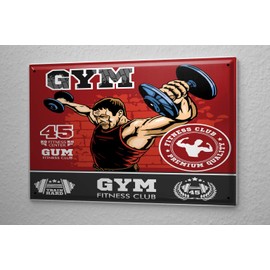 LEotiE SINCE 2004 Metal Sign Sport Gym Fitness Club
