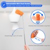 Microfibre Duster for high Ceilings, 100" Telescopic Extension Pole kit,