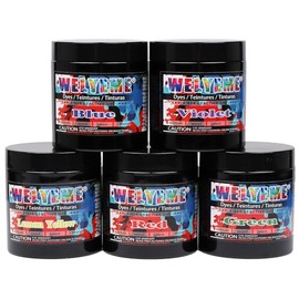 WELYEME Fiber Reactive Dye Powder Rainbow - 7 Oz., Professional Dyes for Tie-Dye, Ice Dye, Batik, Bright Color for All Natural Fibers (Rainbow, 7 Oz.)
