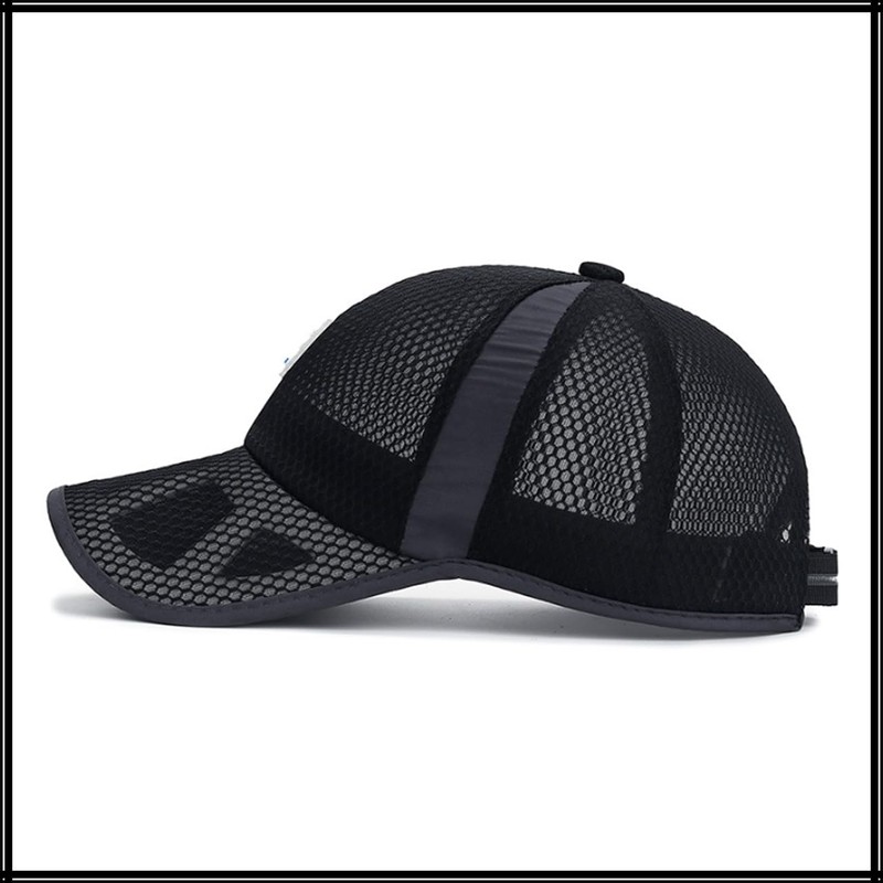 White Fang CZ016 Sports Brim Cap, Mesh, Stylish, Cool, Men's,