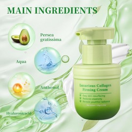 Pack of 2 Luxurious Collagen Firming Cream, Herbal Extracts Body Lotion Women, Nourishing Quick Absorbing Collagen Cream, Luxurious Collagen Firming Cream for Neck, Chest, Arms, Legs