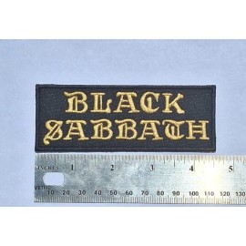 Unbranded BLACK SABBATH Patch Iron/sew On Embroidered Patch |Classic Doom Metal Cross