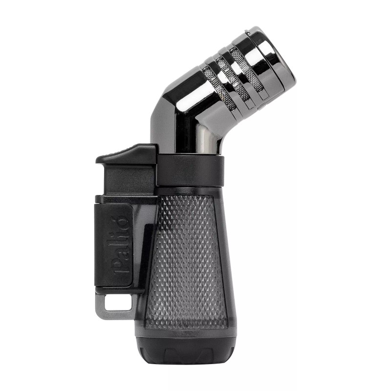 Palio Squadra Angled Triple-jet Flame Cigar Lighter, Black
