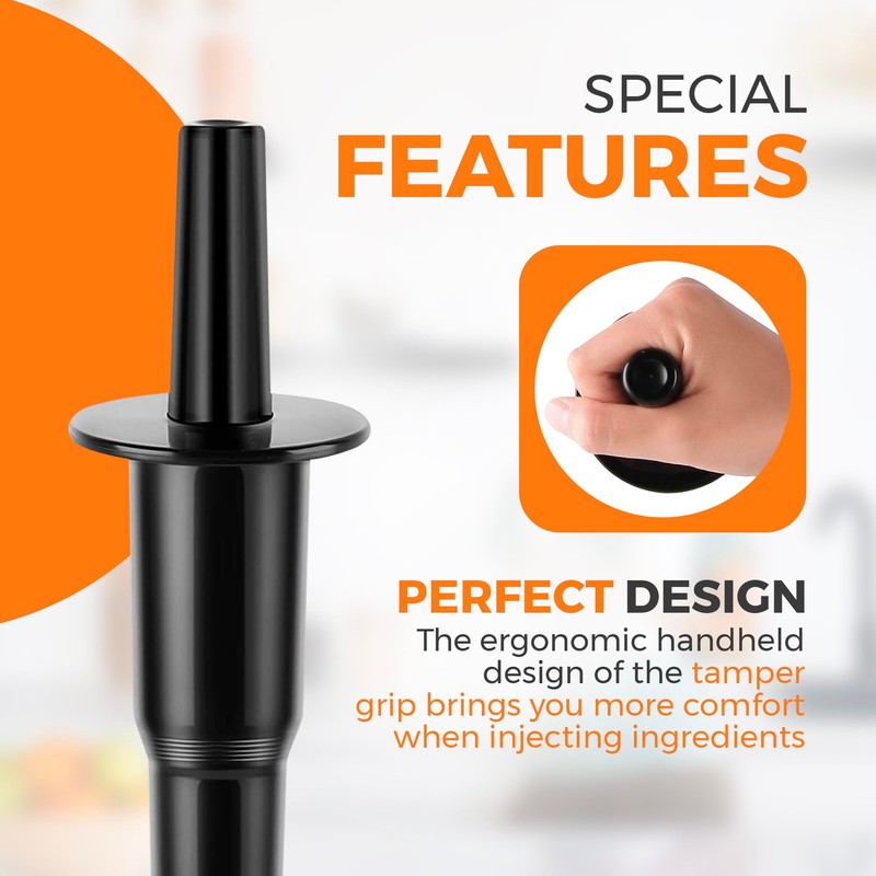 Replacement Blender Tamper Tool for Vitamix Blenders Mixers Accessories- Black