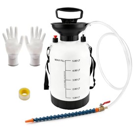 5L Gear Oil Pump, Hand Pump Oil Pump, Manual Gear Oil Filler Suitable for Transfer Pump Kits for Car/Truck/Marine Engines, Includes Polytetrafluoroethylene Tape and Gloves