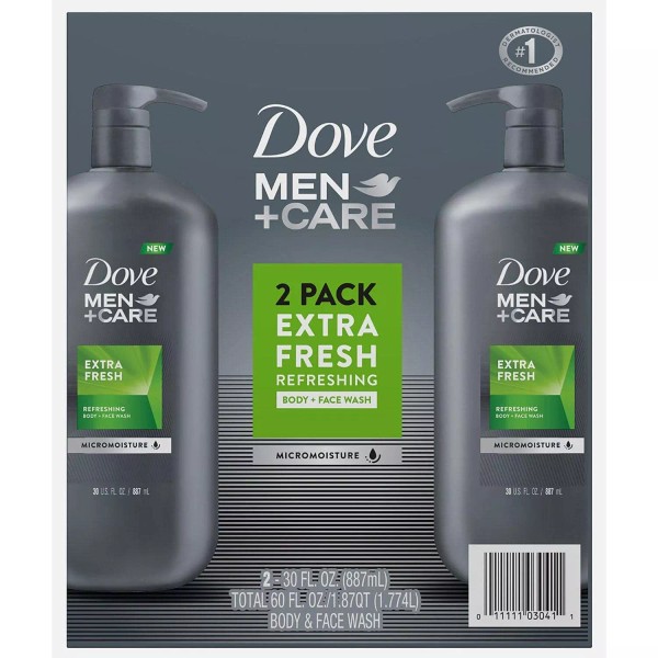 Dove Men+Care Body and Face Wash Extra Fresh, 30 Fluid