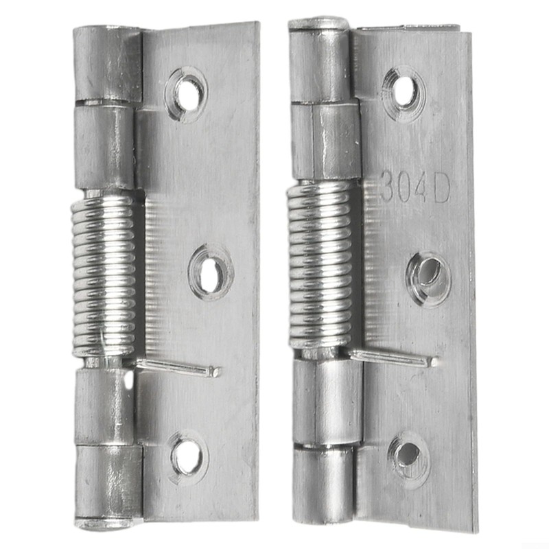 2Pcs Self Closing Spring Hinges Stainless Steel Spring Door Internal