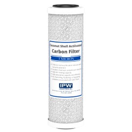 Compatible with Replacement Filter Kit for Watts RO-TFM-5SV RO System - Includes Carbon Block Filters, PP Sediment Filter & Inline Filter Cartridge by IPW Industries Inc