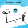 Kigley 12 Pcs Hat Display Wall Mount, Metal Hat Helmet