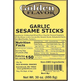 Golden Flavor - Garlic Sesame Sticks - 30 oz bags (4 Pack)