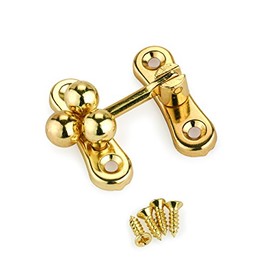 Highpoint Small Box Ball Clasp Brass 1-1/4" X 1-1/4"