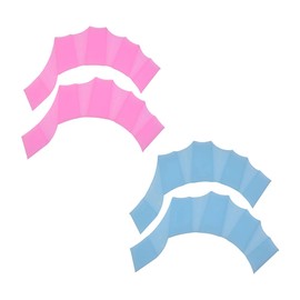 Swimming Gloves, 2 Pairs of Swimming Fins, Swimming Training Fins, Suitable for Swimming in the Pool, Reduce Water Resistance